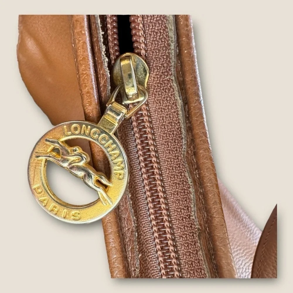 Longchamp leather shoulder bag
